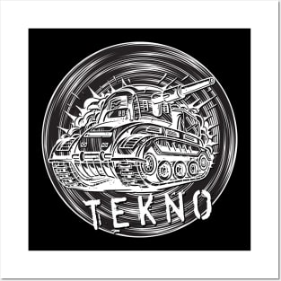 Tekno Spiral Tank Posters and Art